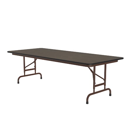 Correll CFA Adjustable TFL Folding Tables 30x72 Walnut CFA3072TF-01